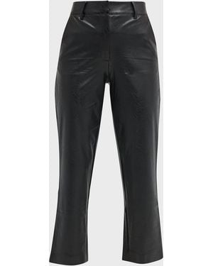Commando Faux-Leather Ankle Pants - Black