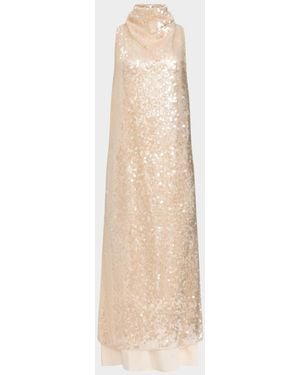 Altuzarra Noor Sequined Evening Gown - Natural