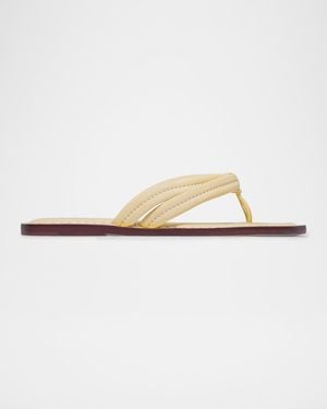 Bernardo Miami Leather Slide Sandals - White