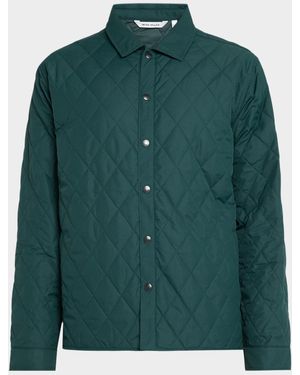 Peter Millar Brighton Quilted Shirt Jacket - Green