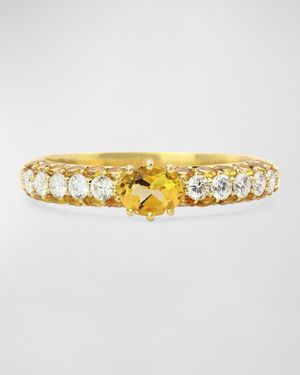 Stevie Wren 18K Cirq Ring With Round And Oval Stones - Metallic