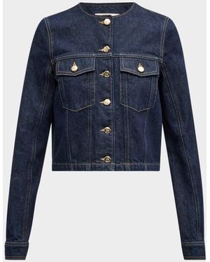 Ulla Johnson The Sabine Tailored Denim Jacket - Blue