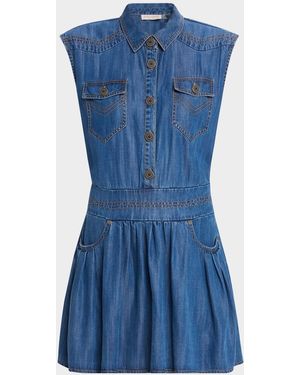 Ramy Brook Paxton Mini Dress - Blue