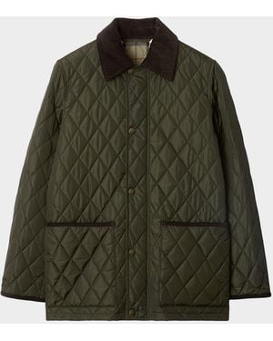 Burberry Quilted Barn Jacket - Green