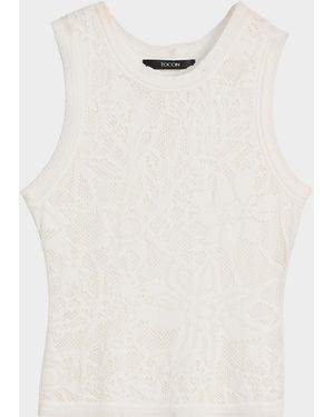 Toccin Lettie Lace Tank Top - Natural