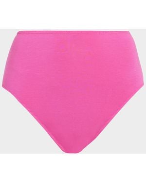 Videris Lingerie Whitney High-Rise Bikini Briefs - Pink