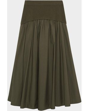 Jonathan Simkhai Ovie Midi Skirt - Green