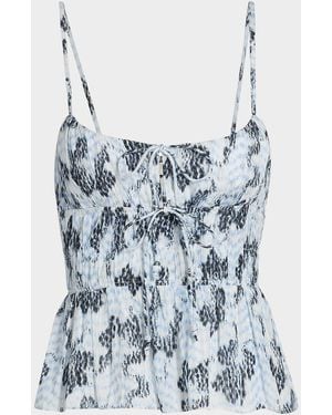 Ulla Johnson Anya Sleeveless Top - Blue