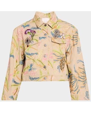 Cinq À Sept Addie Embroidered Jacket - Natural