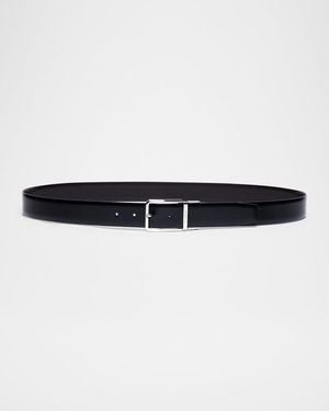 Santoni Apos;S Smooth Leather Reversible Belt - Multicolor