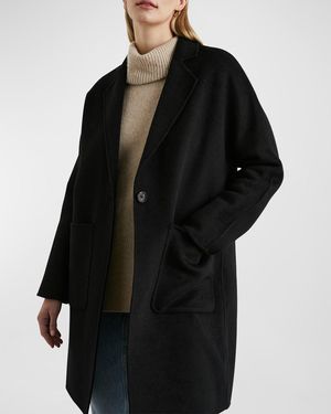 Rails Everest Wool-Blend Overcoat - Black