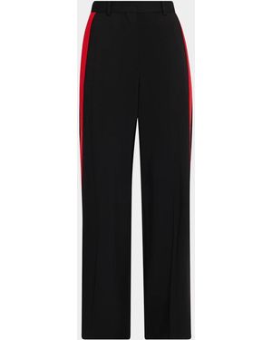 Loewe Side-Stripe Relaxed-Leg Pants - Red