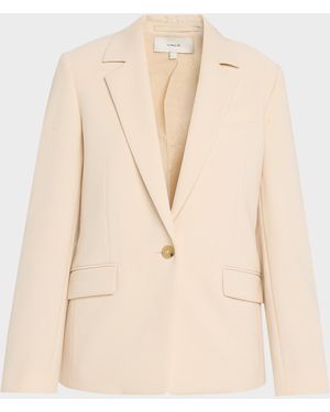 Vince Single-Breasted Blazer - Natural