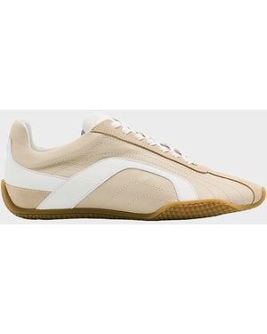 Pierre Hardy Jump Mixed Leather Sneakers - White
