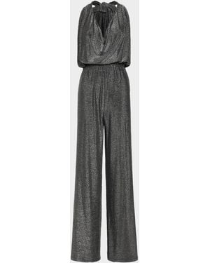 Ramy Brook Ginger Halter Cowl-Neck Jumpsuit - White