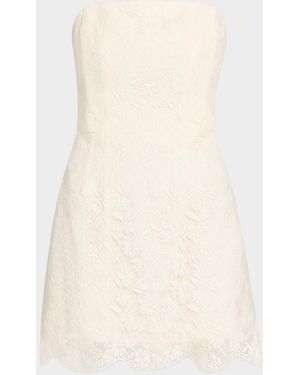 A.L.C. Eliana Strapless Lace Mini Dress - Natural