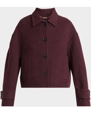 Kiton Cashmere Single-Breasted Jacket - Purple