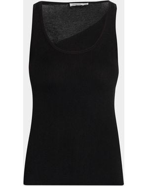 Jonathan Simkhai Kioni Ribbed Tank Top - Black