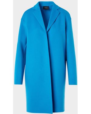 Akris Mae Cashmere Top Coat - Blue