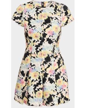 Cinq À Sept Denim Ikat Bouquet Mini Dress - Multicolor