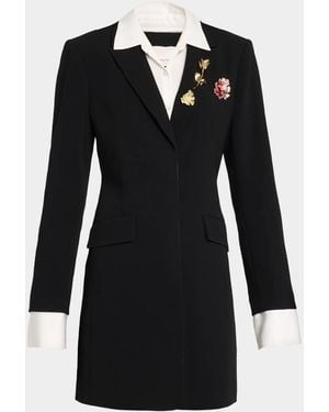 Cinq À Sept Indra Embellished Blazer Mini Dress - Black
