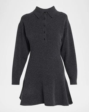 3.1 Phillip Lim Wool-Blend Polo Mini Dress - Black