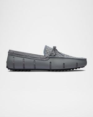 Swims Apos;S Woven Textile And Suede Drivers - Blue