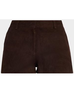 retroféte Naya Suede Shorts - Brown
