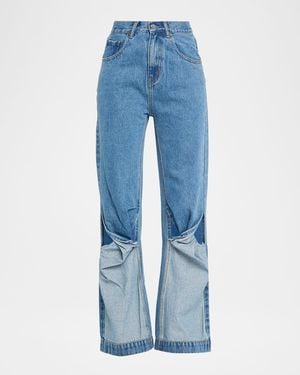 Wynn Hamlyn Mid-Rise Twist Jeans - Blue