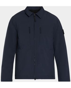 Stone Island Apos;S Water-Resistant Padded Coach Jacket - Blue
