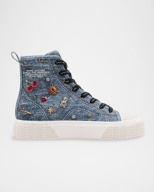 Marc Jacobs The Trinket Charm High-Top Sneakers - Blue