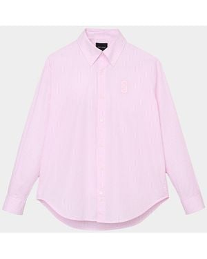 Marc Jacobs Pop J Marc Striped Poplin Shirt - Pink