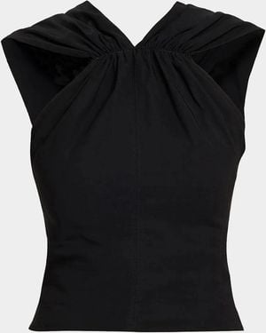A.L.C. Elouise V-Neck Top - Black