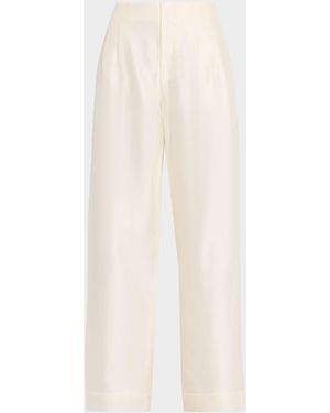 STAUD Pierre Wide-Leg Pants - White