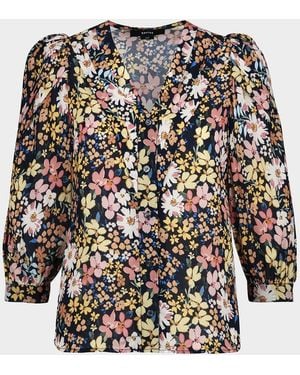 Smythe Frontier V-Neck Blouse - Multicolor