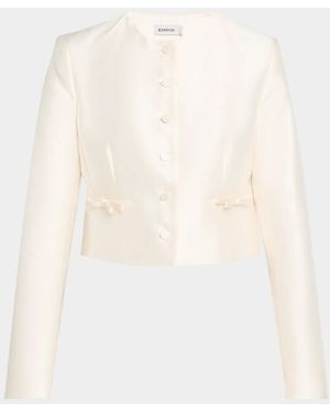 Jonathan Simkhai Romy Cropped Jacket - White