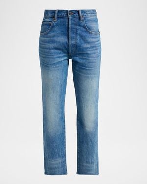 Tom Ford Stonewashed Cropped Jeans - Blue