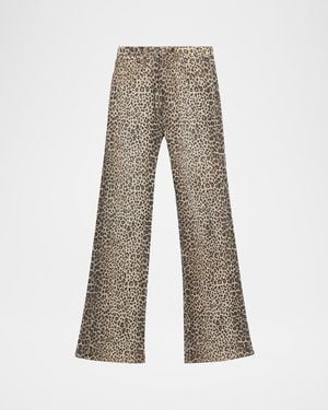 R13 Jane Wide-Leg Jeans - Gray
