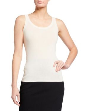 Akris Punto Knitted Wool Tank - White