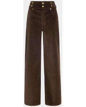 Ramy Brook Velveteen Liv Wide-Leg Pants - Brown