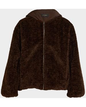 Kobi Halperin Ilyssa Hooded Faux Fur Jacket - Brown