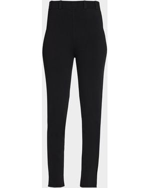 Alaïa Belt-Loop Ankle Leggings - Black