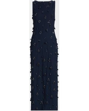 Jonathan Simkhai Claudia Embellished Cocktail Maxi Dress - Blue