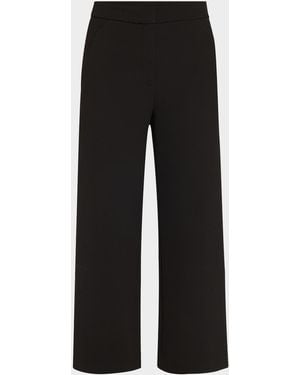 Veronica Beard Brixton Cropped Flare Pants - Black