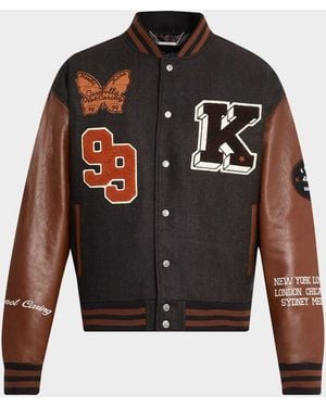 Ksubi Apos;S Patched Varsity Jacket - Black