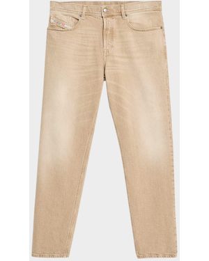 DIESEL 2023 D-Finitive Faded Five-Pocket Pants - Natural