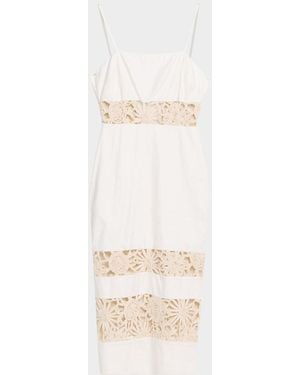 Ramy Brook Aaliyah Floral Cutout Midi Dress - Natural