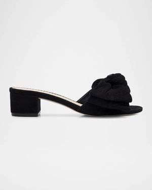 Cinq À Sept 40Mm Faith Suede Slide Sandals - Black