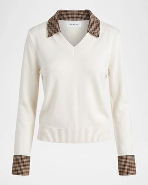 SER.O.YA Maia Knit Sweater - White