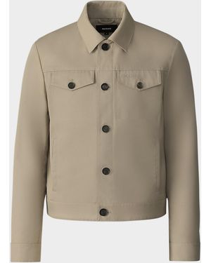 Mackage Apos;S Nash-Co Twill Trucker Jacket - Natural